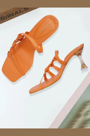 MEHNAM Open Toe Slim Heels
