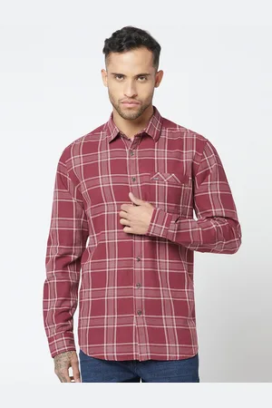 Blue Buddha Tartan Checked Casual Cotton Shirt