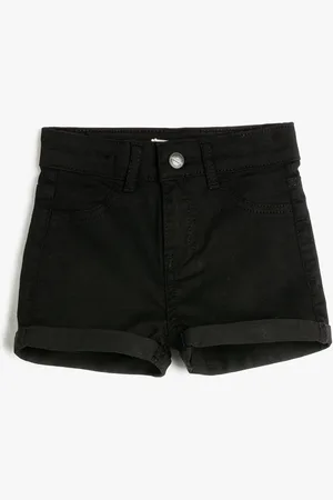 Koton Girls Mid-Rise Denim Shorts