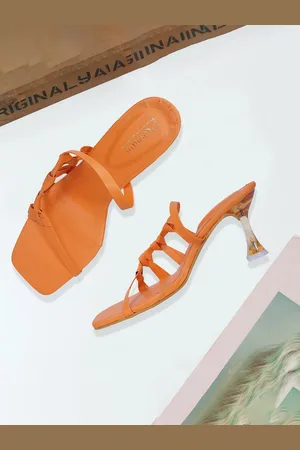MEHNAM Knotted Straps Slim Heels