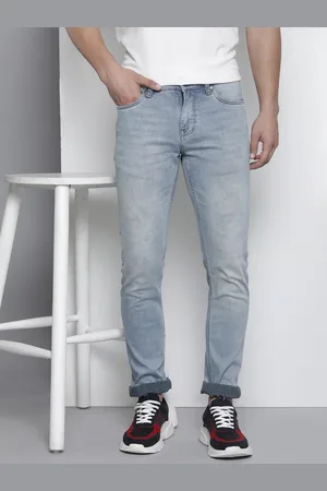 Nautica Men Slim Fit Heavy Fade Stretchable Mid-Rise Jeans