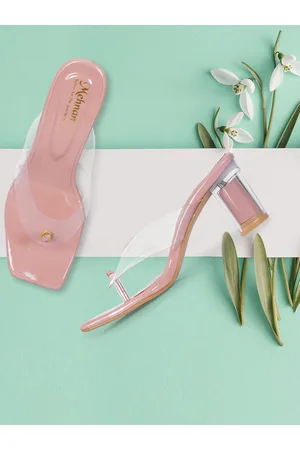 MEHNAM Open Toe Block Heels