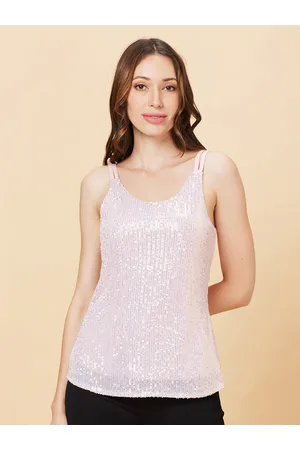 Globus Sequinned Shoulder Straps Party Tank Top