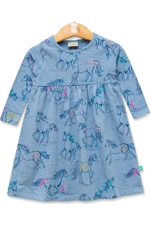 Juscubs Infants Girls Conversational Printed Cotton Fit & Flare Dress
