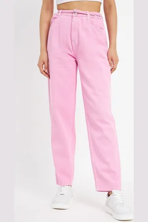 MADAME Women Mid Rise Clean Look Cotton Cropped Jeans