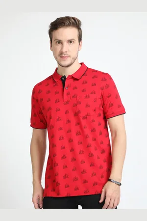 Classic Polo Conversational Printed Polo Collar Cotton Slim Fit T-shirt