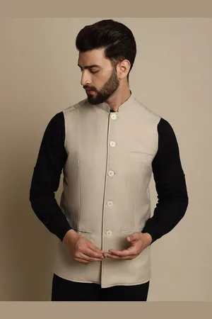 Even Mandarin Collar Nehru Jacket