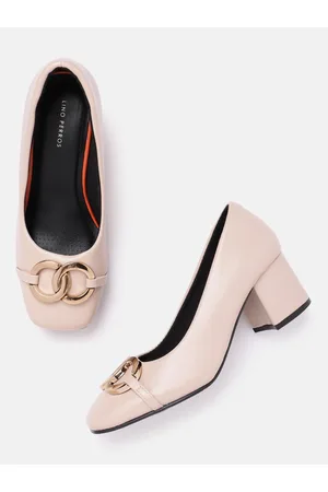 Lino Perros Women Chain Detail Block Heel Pumps