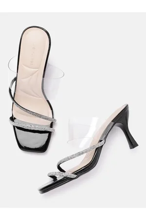 Lino Perros Embellished Open Toe Slim Heeled Sandals