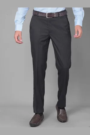 Canary London Men Smart Slim Fit Wrinkle Free Trousers