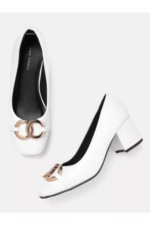 Lino Perros Women Metallic Detail Block Heel Pumps
