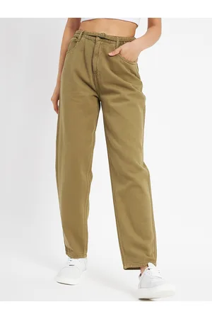 MADAME Women Coloured Mid-Rise Clean Look Cotton Jeans