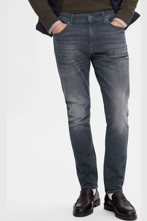 SELECTED Men Mid-Rise Slim Fit Heavy Fade Stretchable Jeans
