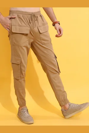 SAPPER Men's Cotton Regular Fit Cargo Pants (Color-Camel, Size- L) :  Amazon.in: Fashion