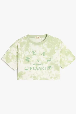 Koton Girls Tie & Dye Round Neck T-shirt