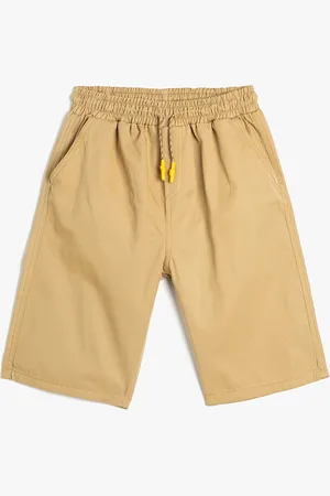 Koton Boys Solid Pure Cotton Shorts