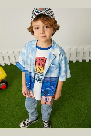 Koton Boys Graphic Printed Casual Shirt