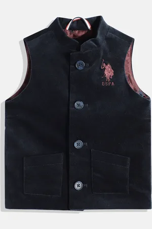 Ralph Lauren Boys Solid Nehru Jacket