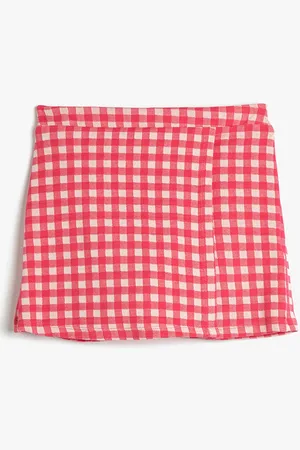 Koton Girls Checked Mini Skorts