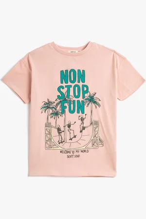 Koton Boys Graphic Printed Pure Cotton T-shirt