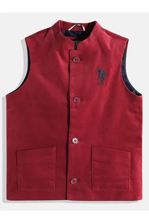 Ralph Lauren Boys Solid Nehru Jacket