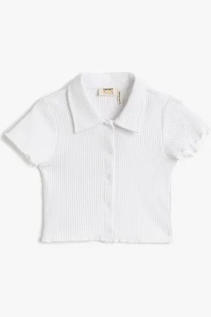 Koton Girls Polo Collar T-shirt