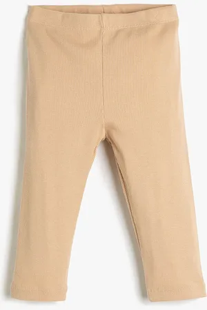 Koton Girls Mid Rise Pure Cotton Leggings