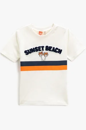 Koton Boys Striped Pure Cotton T-shirt