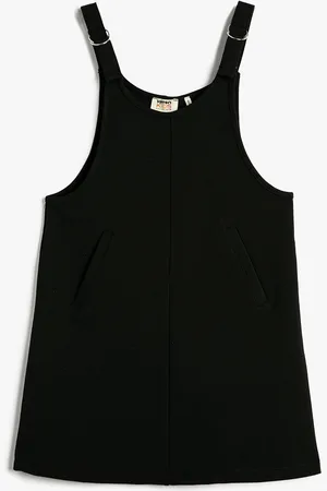 Koton Girls Shoulder Straps Pinafore Dress