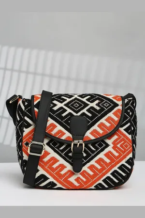Sangria Embroidered Sling Bag