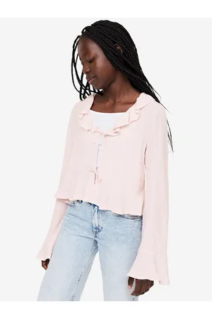H&M Girls Tie-Front Blouse