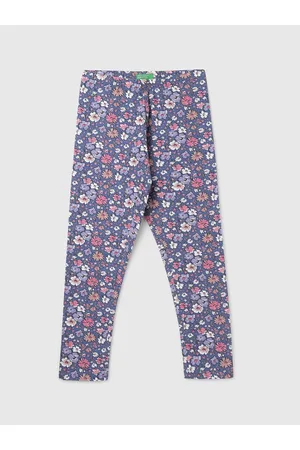 Benetton Girls Printed Ankle Length Leggings