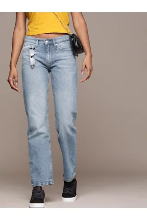 Calvin Klein Calvin Klein Women Pure Cotton Straight Fit Low-Rise Jeans