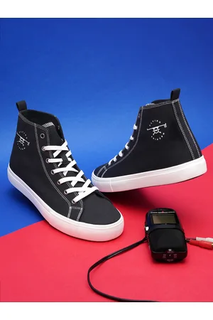 Flying Machine Men JEREL 3.0 Solid Mid-Top Sneakers