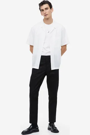 H&M Men Regular Fit Twill Trousers