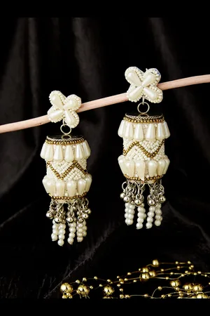 ATIBELLE Gold Plated Contemporary Drop Earrings