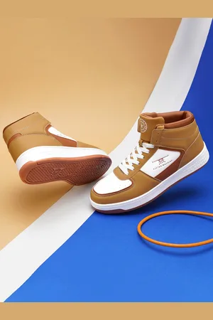 Flying Machine Men ZEEKE Mid-Top Perforated Sneakers