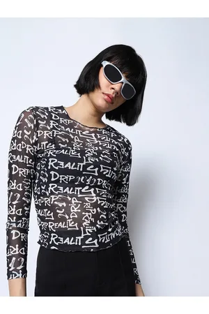 Bewakoof 1.0 Typography Printed Round Neck Regular Top