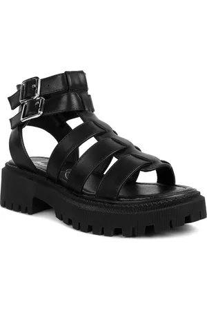 London Rag Strappy Open Toe Platform Heel Gladiators