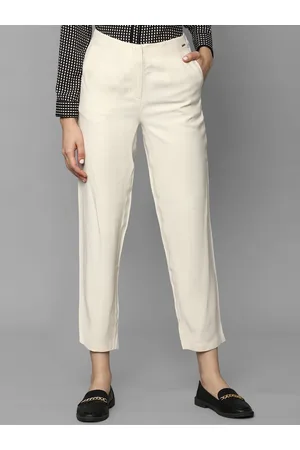 Solly Trousers & Leggings, Allen Solly Beige Trousers for Women at  Allensolly.com