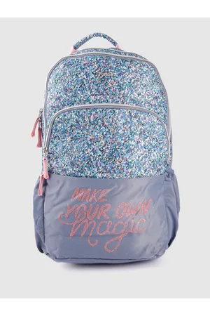 GEAR Kids Abstract Printed Laptop Backpack with Glittery Effect -32L