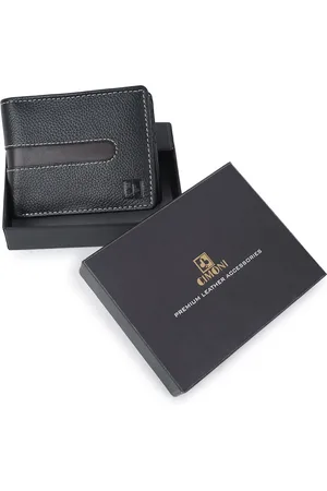 Cimoni Unisex Leather Water Resistant Two Fold Wallet