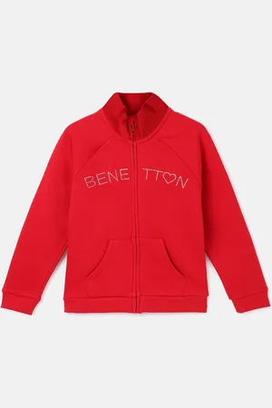 Benetton Girls Red Sweatshirt