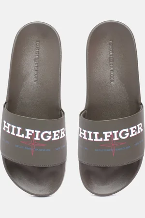 Tommy Hilfiger Men Brand Logo Printed Sliders