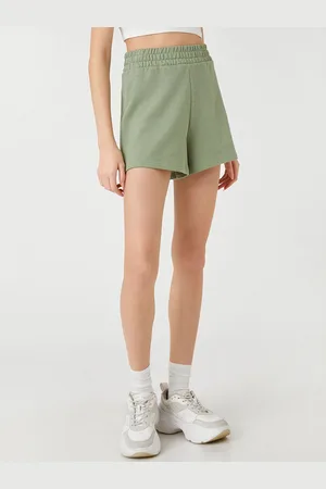 Koton Women Loose Fit High-Rise Shorts