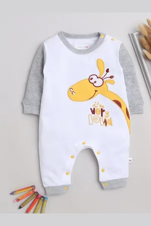 BUMZEE Infant Boys Printed Cotton Rompers