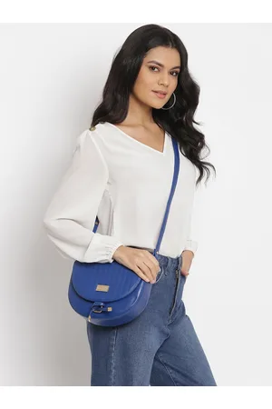 KLEIO Quilted Half Moon Sling Bag