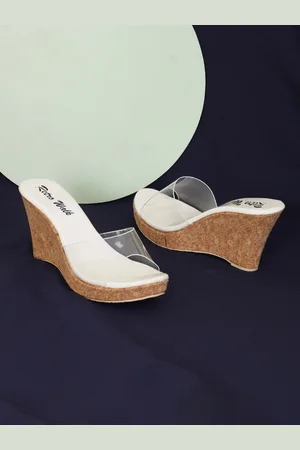 Retro Walk Open Toe Wedge Heels