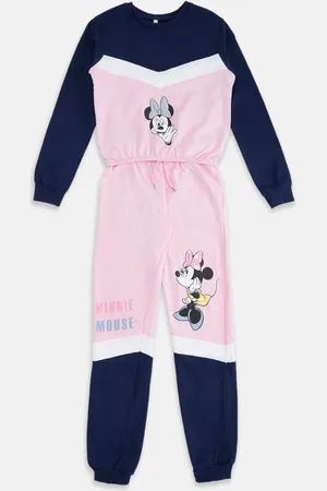 Pantaloons Girls Minnie Mouse Printed Pure Cotton T-shirt With Trousers