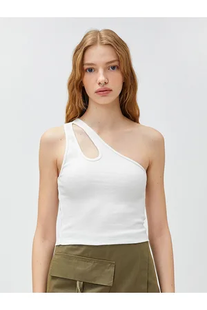 Koton One Shoulder Cut Out Top